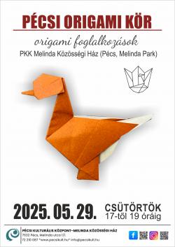 Origami foglalkozás - Pécs 2025.05.29. 