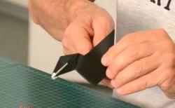 Online origami oktatás - károgó varjú