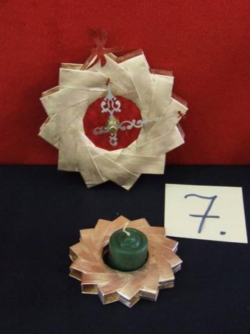 Óra és mécsestartó