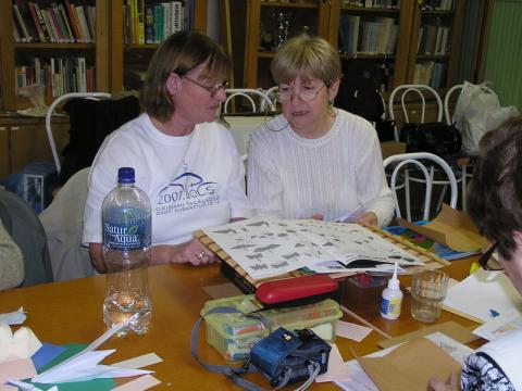 Életképek a 2009-es tavaszi origami találkozóról