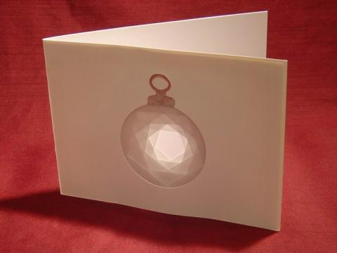 Képeslap írisz technikával