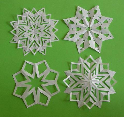 Kivágós-bevágós csillag 6